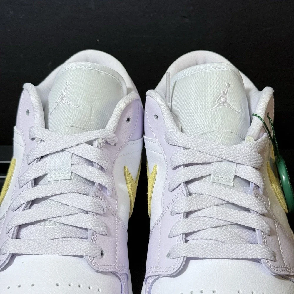 Women's Air Jordan 1 Low Size 10 Shoes Barely Grape Lemon Wash Purple DC0774-501